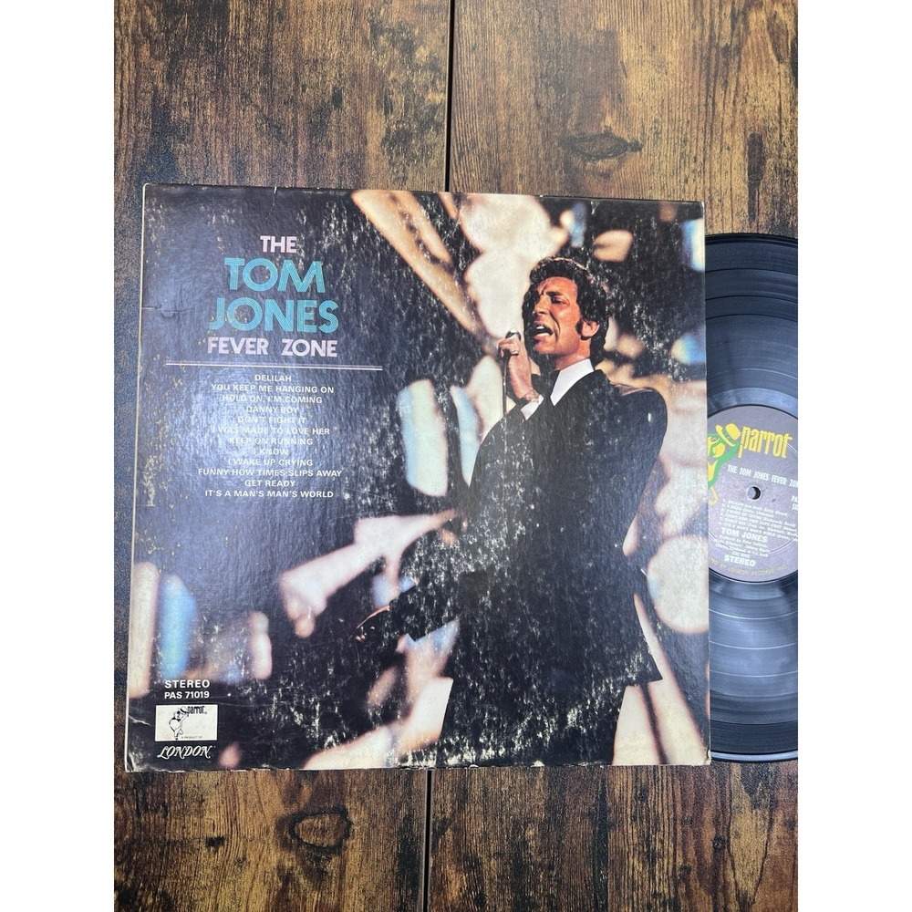 THE TOM JONES FEVER ZONE VINYL LP PARROT RECORDS